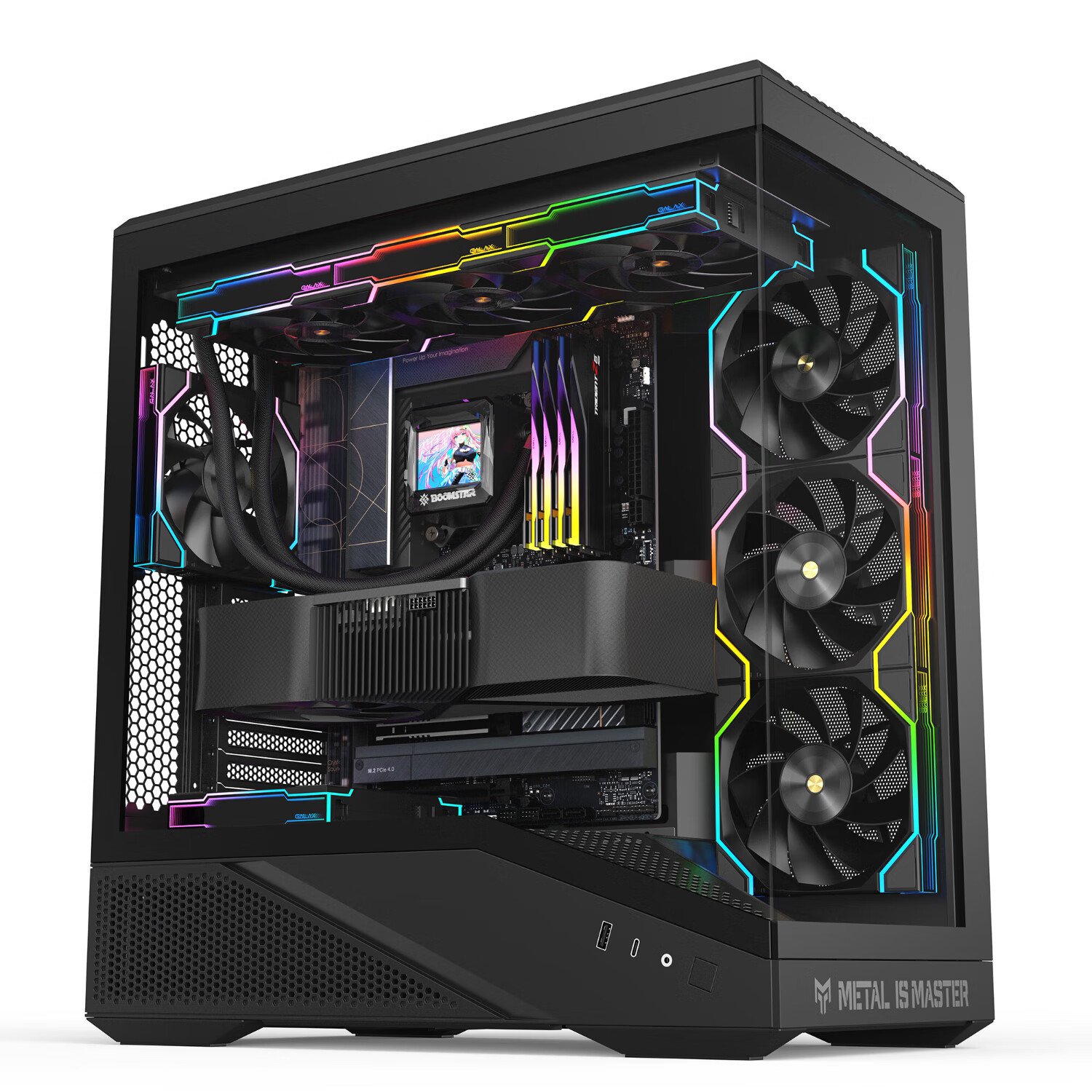 影驰推出“金属大师 暗卫”机箱：兼容背置 ATX、MATX 主板，首发价 249 元