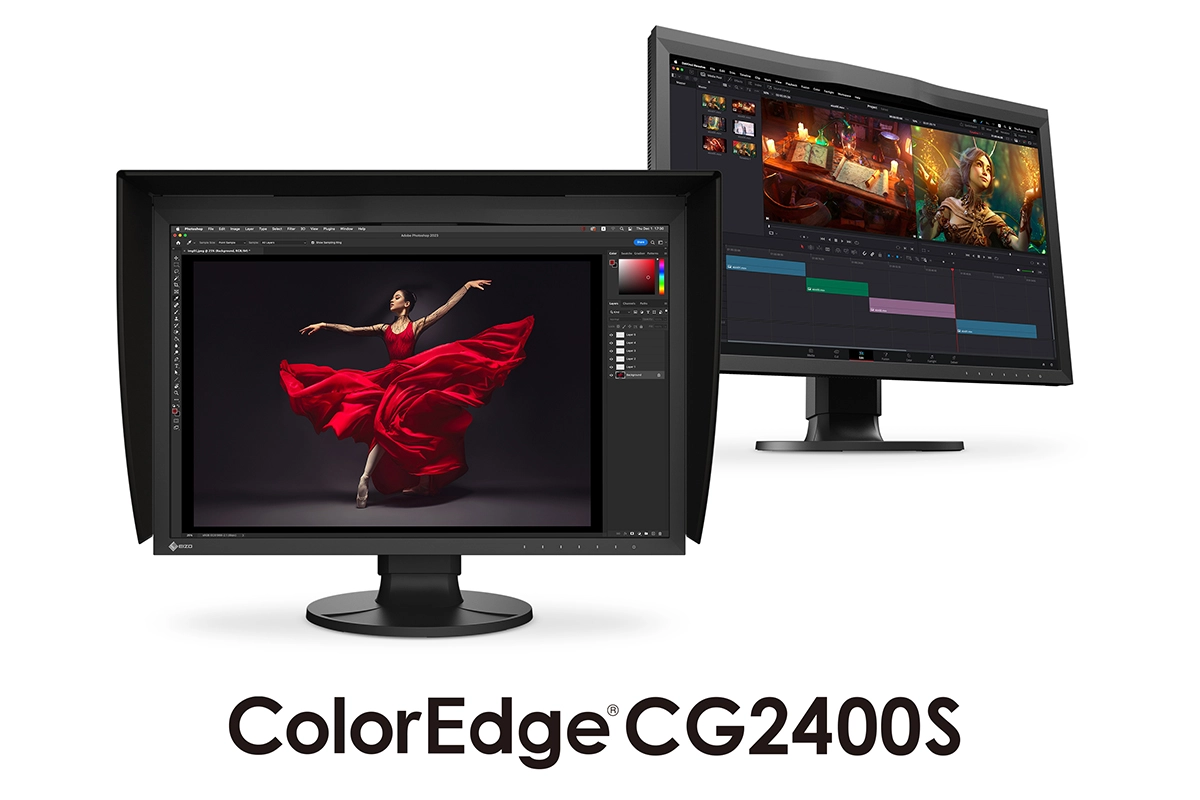 艺卓推出 ColorEdge CG2400S 专业显示器：支持 HDR 工作流，1800:1 对比度