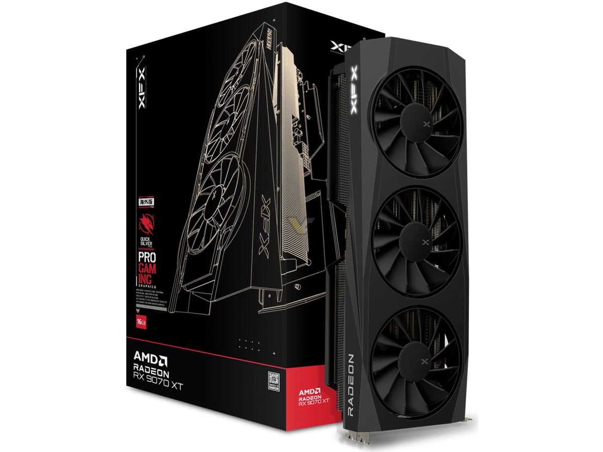 XFX 讯景将推至少 9 款 Radon RX 9070 XT 显卡，分属三大产品线