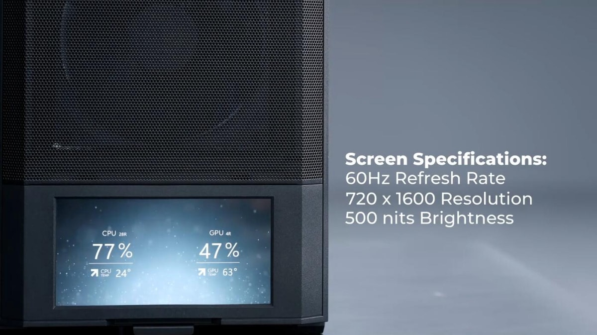 联力预告 LANCOOL 207 机箱带屏版：6 英寸面板、电源前置旋转 90° 设计，109 美元