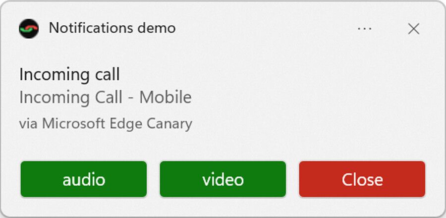 微软 Edge 浏览器将扩展 Notifications API，支持定制来电通知