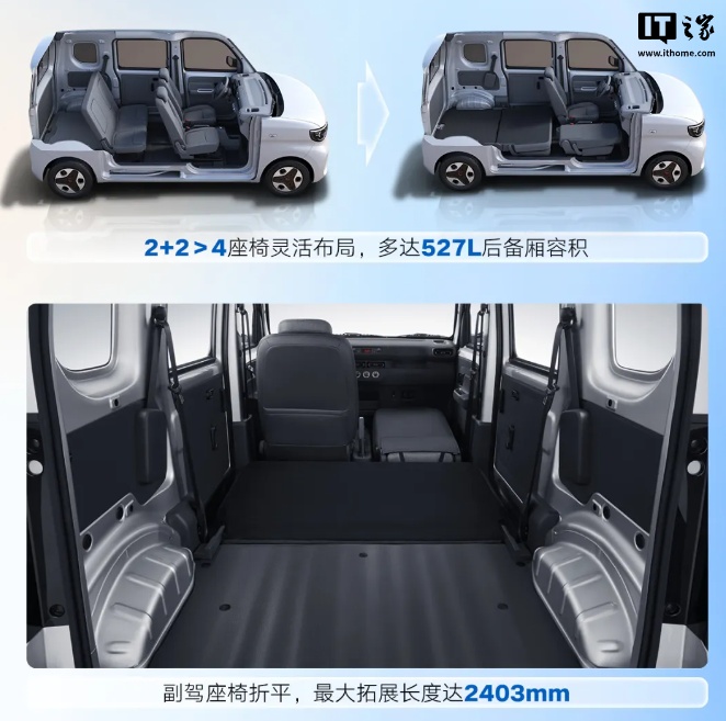 五菱之光 EV 纯电多用途车上市：201km 续航，售价 4.78 万起