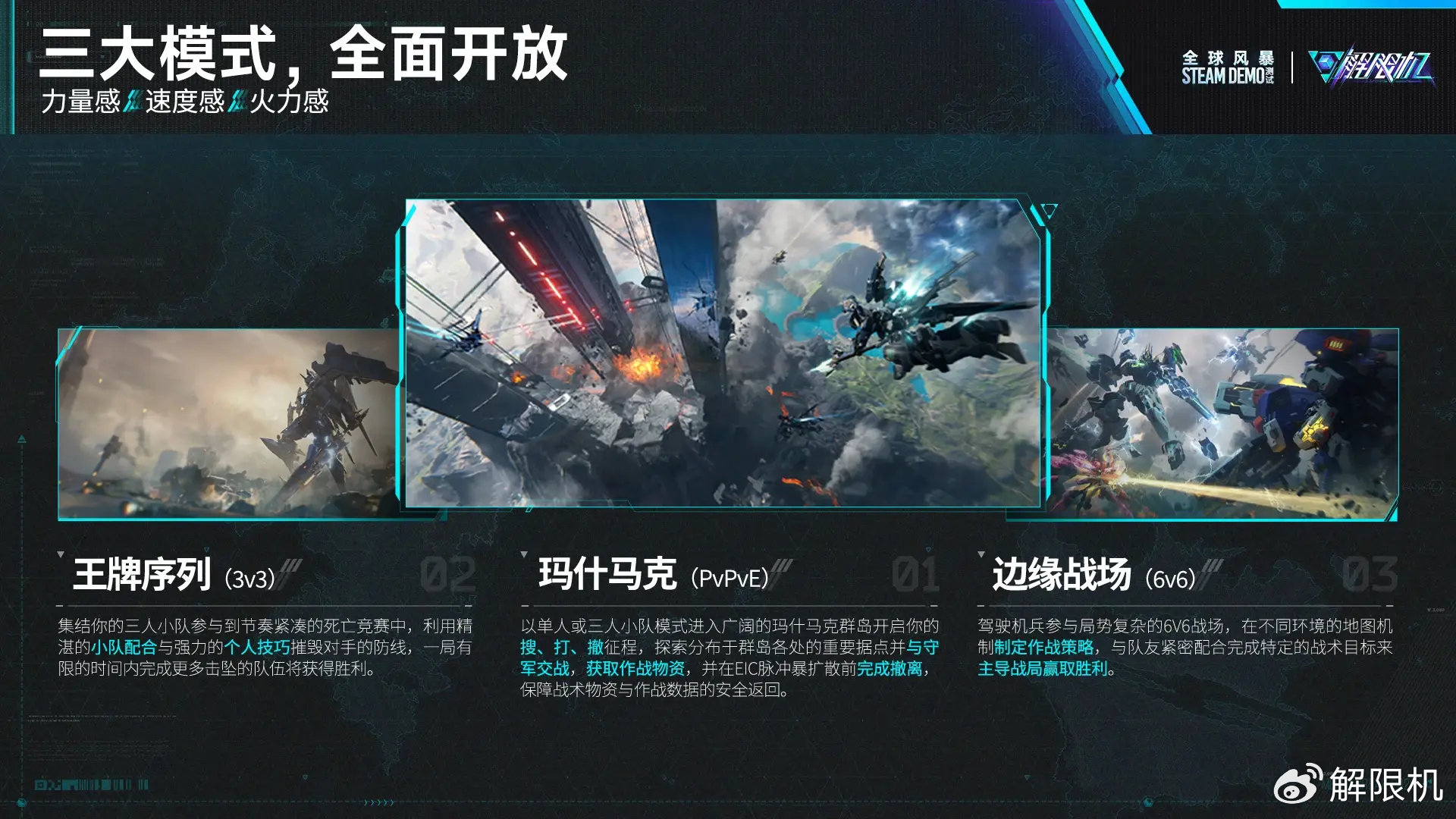 西山居《解限机》Steam 测试今晚开启：上线全新 PvPvE 模式，开放 6v6 和 3v3 玩法
