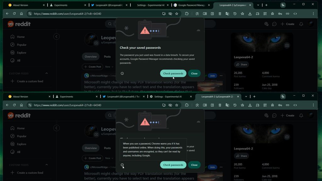AI 加持：谷歌 Chrome 浏览器测试一键更新泄露密码功能