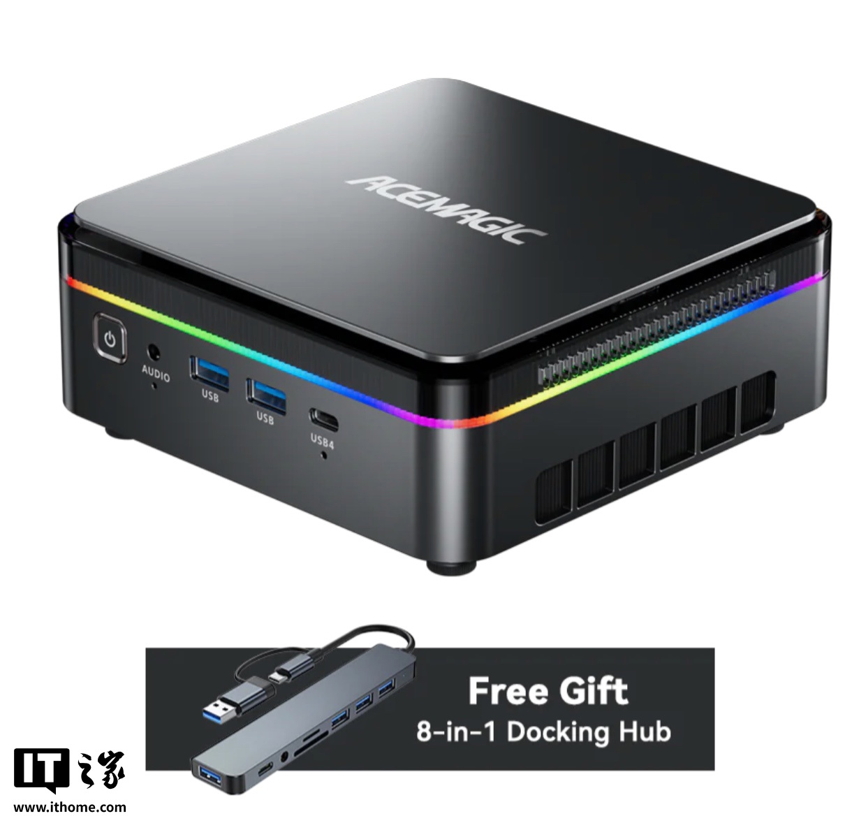阿迈奇海外推出 F3A AI 370 迷你主机：锐龙 AI 9 HX 370 + 双 2.5G 网口，准系统 759 美元