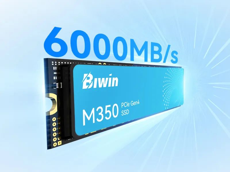 佰维发布入门级 PCIe 4.0 固态硬盘 M350 ：单面 M.2，6000MB/s 顺序读取