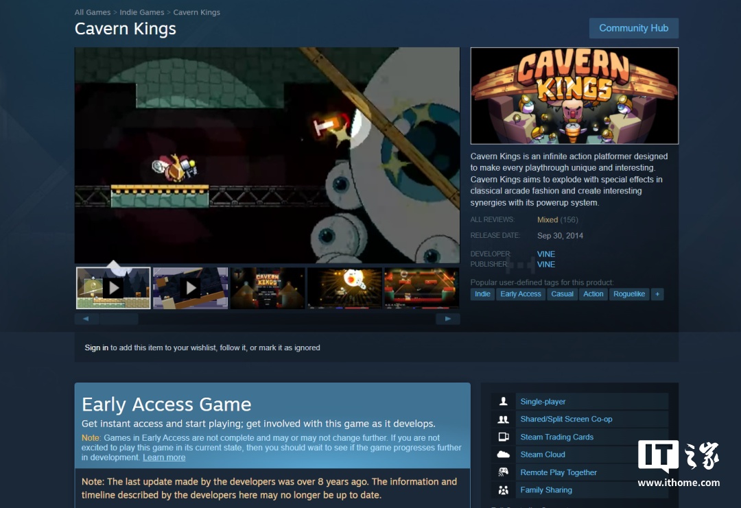 Steam 新功能曝光：提醒玩家警惕长期未更新的抢先体验游戏
