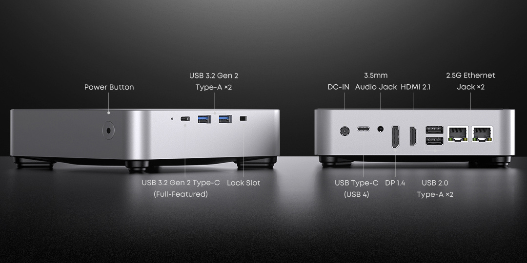 驰为 CHUWI 推出 AuBox 8745 迷你主机：侧置 I/O，双 2.5GbE