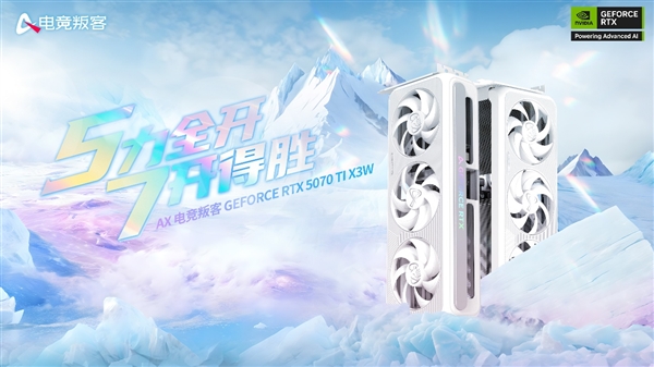 颜值标杆，性能怪兽！电竞叛客RTX 5070 Ti X3W实测