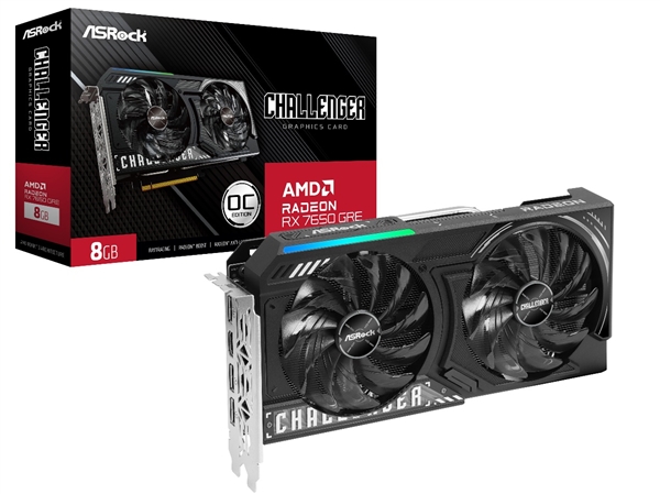 华擎发布 AMD Radeon RX 7650 GRE Challenger系列显卡 – 风暴再起