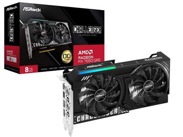 华擎发布 AMD Radeon RX 7650 GRE Challenger系列显卡 – 风暴再起