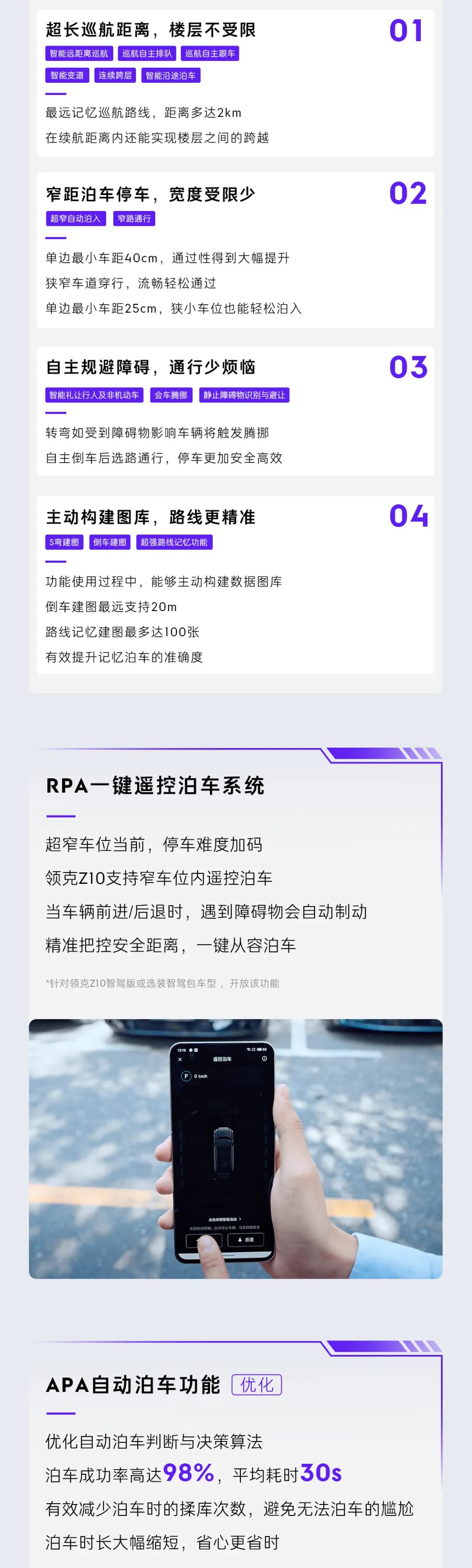 支持 RPA 一键遥控泊车系统，领克 Z10 汽车获 LYNK Flyme Auto X 1.2.0 升级