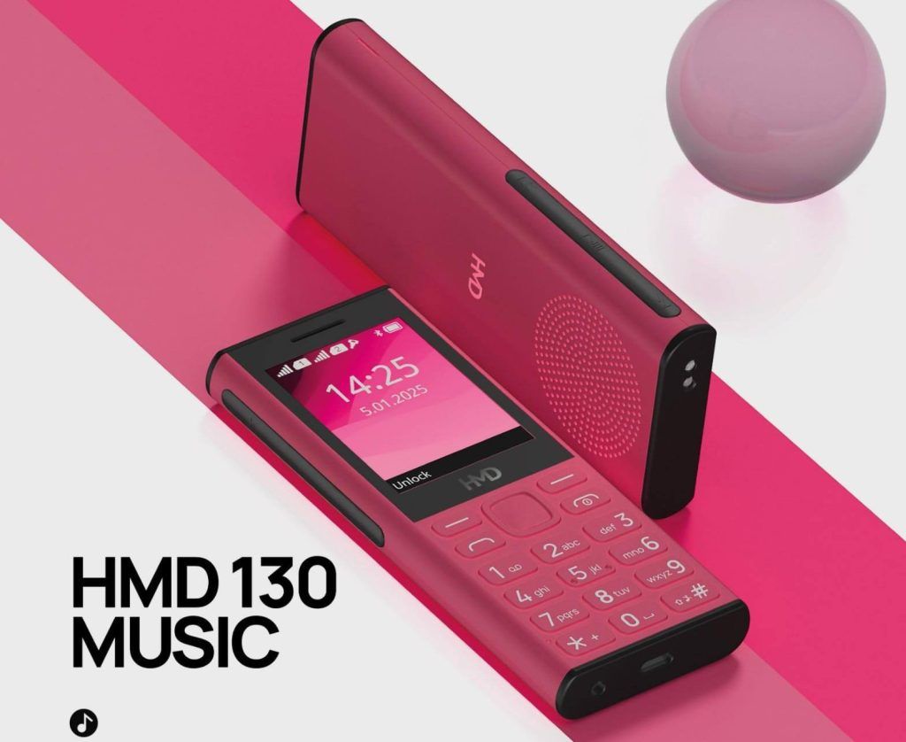 HMD 130/150 MUSIC 功能手机曝光: 后置大喇叭、专用媒体控制按钮