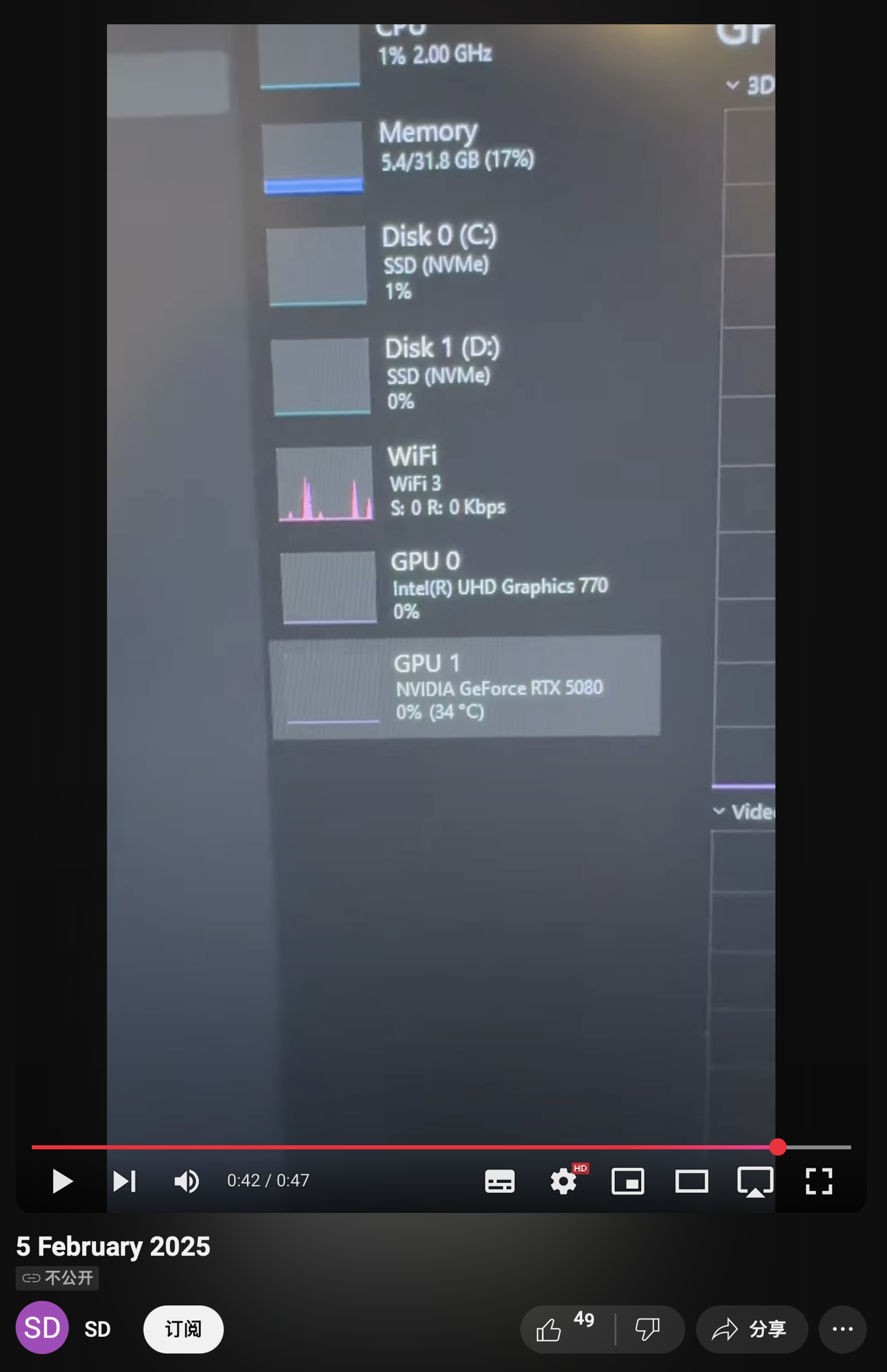 玩家买到错版英伟达显卡：公版 RTX 5080 用上 RTX 5090 背板