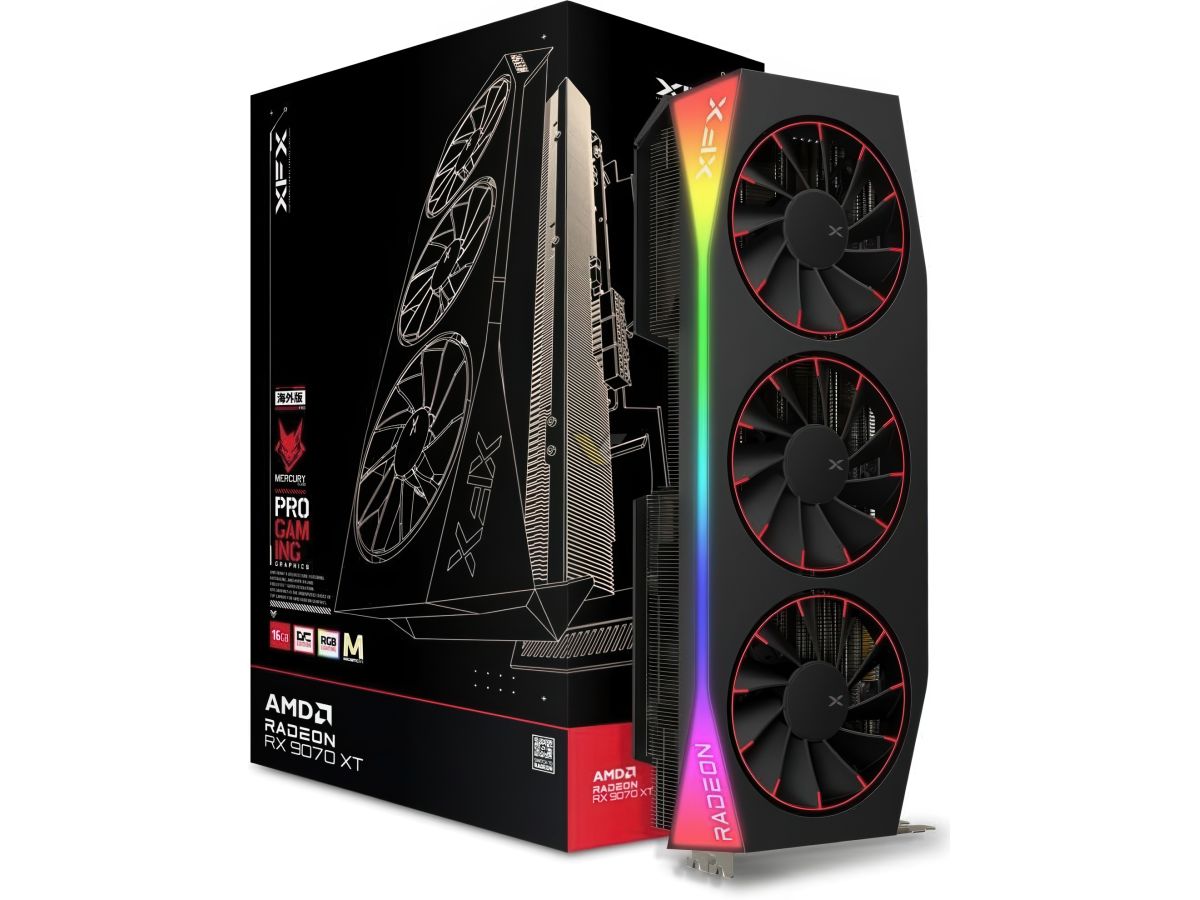 XFX 讯景将推至少 9 款 Radon RX 9070 XT 显卡，分属三大产品线