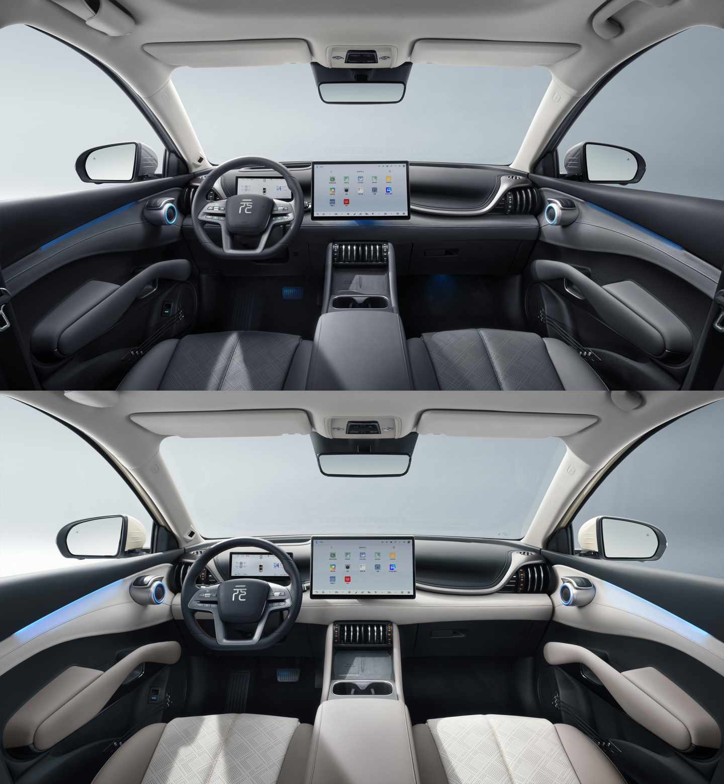 比亚迪第二代元 PLUS 智驾版 SUV 内饰公布：两款配色可选、最大 1338 升后备箱空间