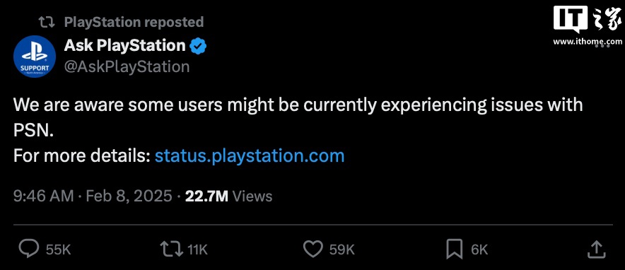 （更新：已恢复）索尼 PSN 网络故障仍未恢复：游戏启动受阻，社交功能瘫痪