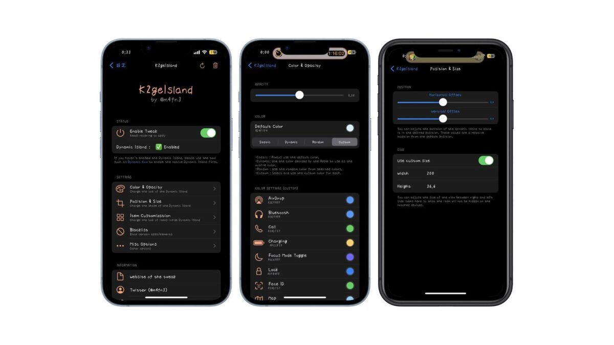 告别千篇一律，iOS 16 越狱插件 K2geIsland 玩转 iPhone 灵动岛