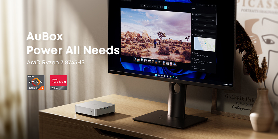 驰为 CHUWI 推出 AuBox 8745 迷你主机：侧置 I/O，双 2.5GbE