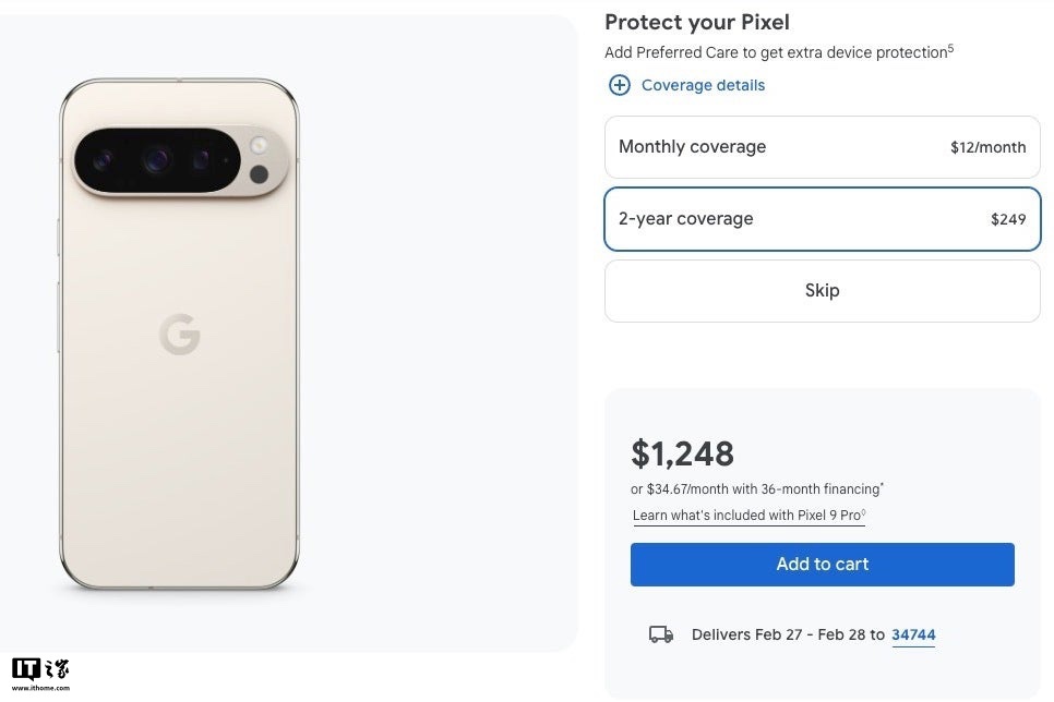 谷歌为 Pixel 手机平板推出 Preferred Care“2 年保修计划”，99 美元起