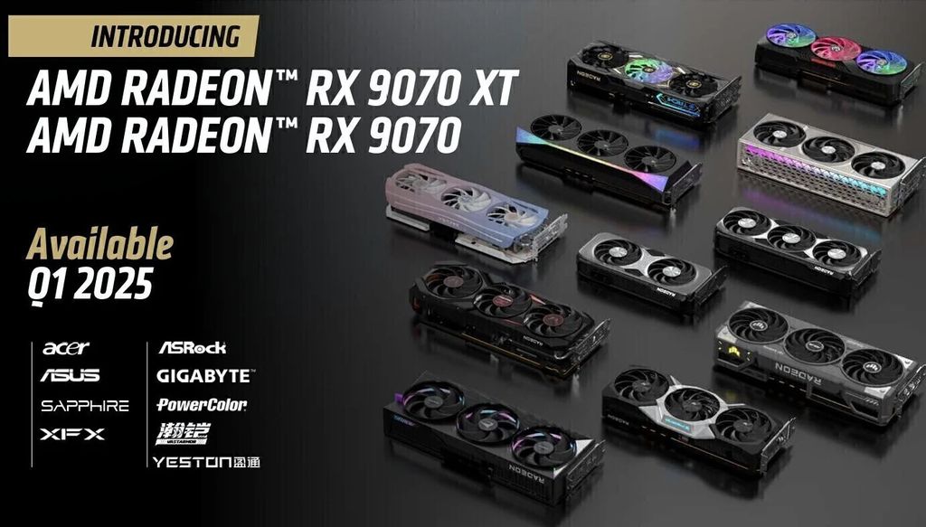 多款非公版 RX 9070 / XT 显卡通过 RRA 认证