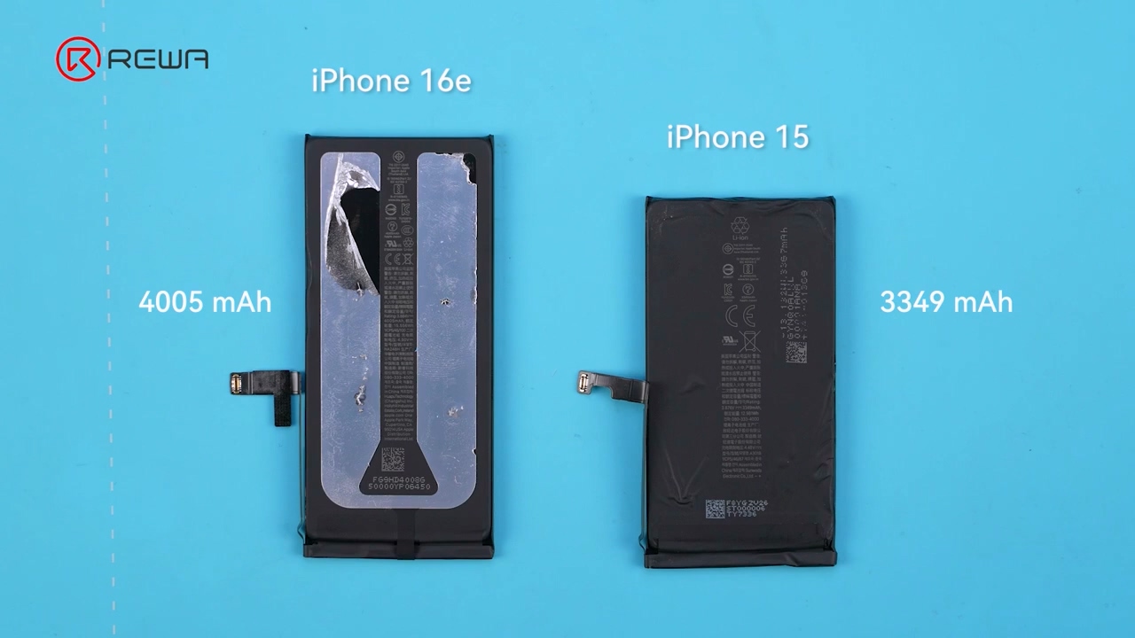 苹果 iPhone 16e 拆解揭秘：4005mAh 电池，比 iPhone 16 大 12%