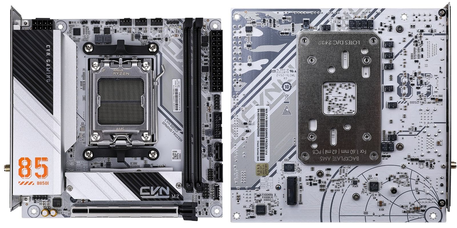 旗下首款 AMD 小板：七彩虹推出 1499 元 CVN B850I 登陆舰主板，9+2+1 相数字供电、双 M.2 + 双 PCIe 5.0 插槽