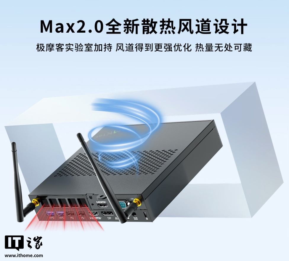极摩客 K10 迷你主机首销：i9-13900HK + 双天线 / 单网口，准系统 2699 元