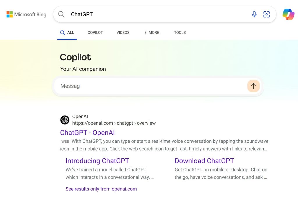 微软再出新招：必应搜索 Grok、Gemini 等竞品，跳 Copilot AI 对话框
