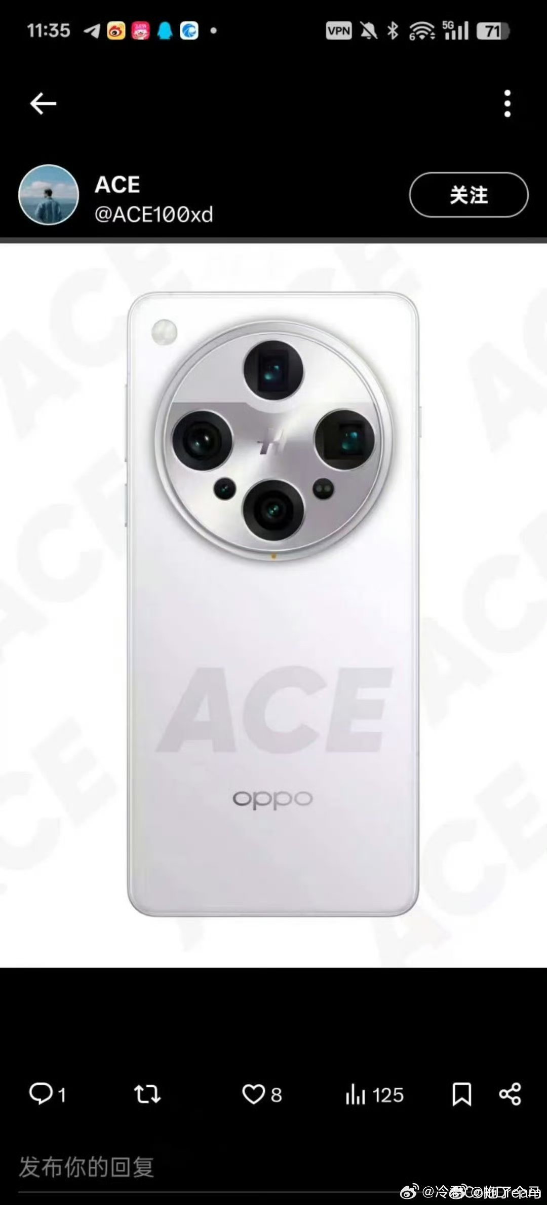 又是假的，OPPO 周意保否认 Find X8 Ultra 手机渲染图