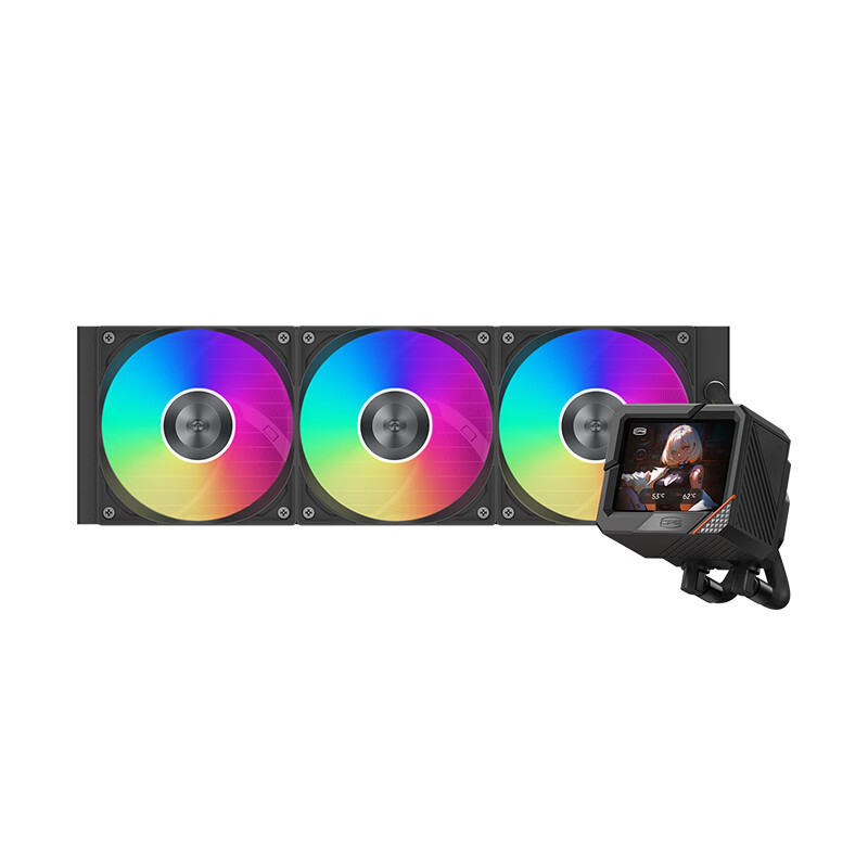 超频三 8 年质保水冷北境 GT360 ARGB Display 预售：黑白双色到手价 839 元