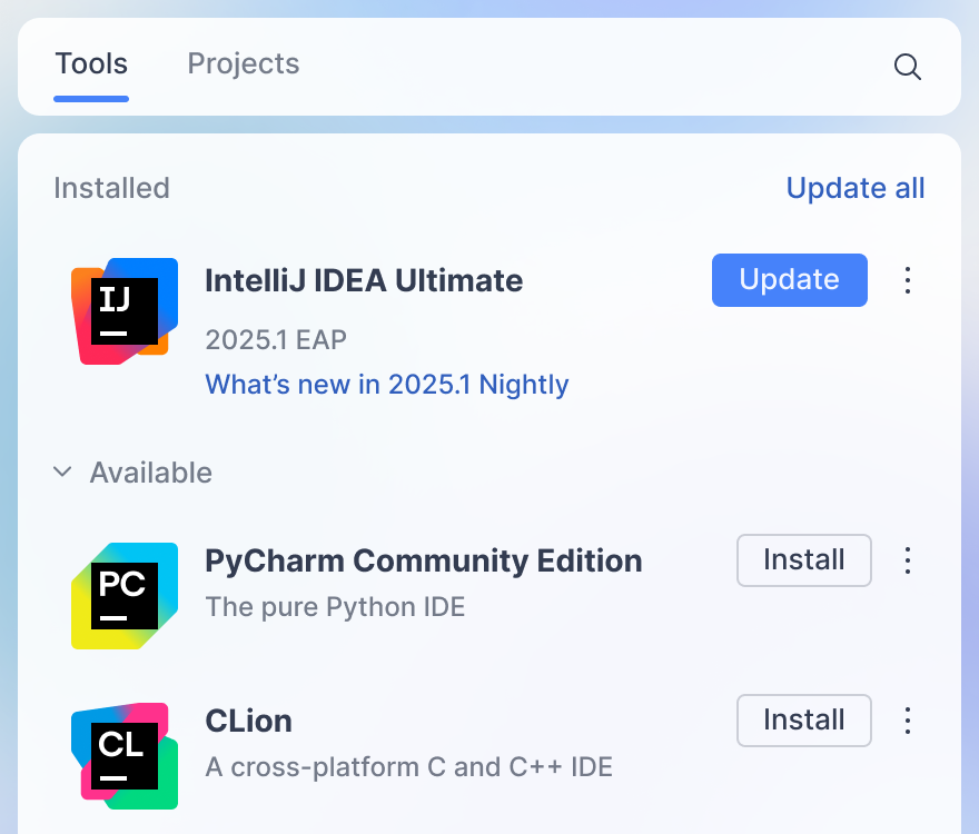 JetBrains Toolbox 宣布支持远程开发功能，方便开发者在不同系统的远程服务器上部署 IDE 环境
